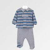 Completo in maglia neo - LALALU - Colore: Grigio - Stagione: Autunno-Inverno