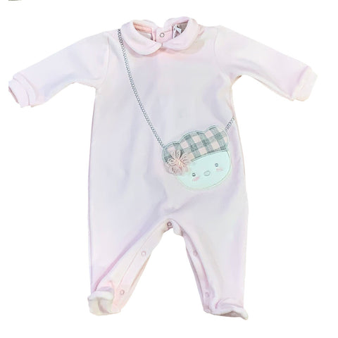 Baby girl chenille onesie