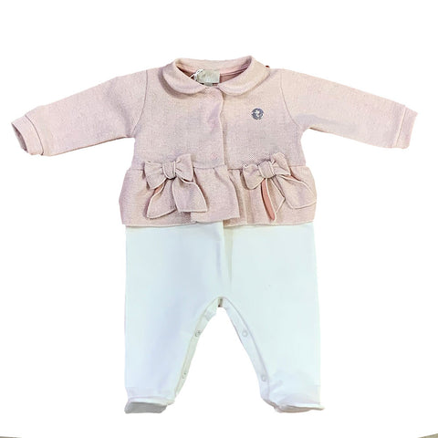 Baby girl knitted onesie