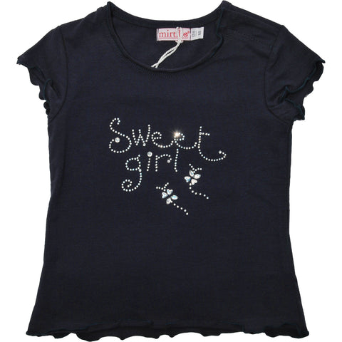 T-SHIRT  MC JERSEY - MIRTILLO - Sesso: Bambina - Colore: Blu - Stagione: Primavera-Estate