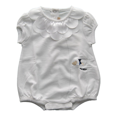 PAGLIACETTO M/C PIQUET - NINETTA - Sesso: Bambina - Colore: Bianco - Stagione: Primavera-Estate