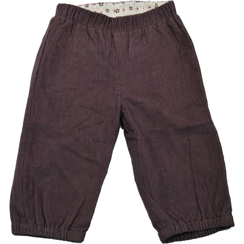 PANTALONE VELLUTO - MIRTILLO - Sesso: Bambina - Colore: Viola - Stagione: Autunno-Inverno