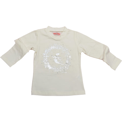 T-SHIRT - MIRTILLO - Sesso: Bambina - Colore: Bianco - Stagione: Autunno-Inverno