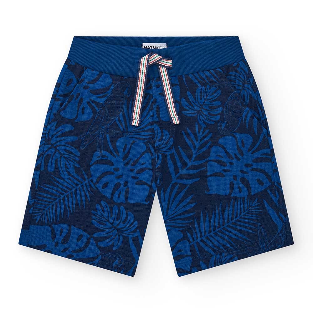 Bermuda swim shorts from the Nath Kids Children's Clothing Line, with tone-on-tone pattern.
Compo...