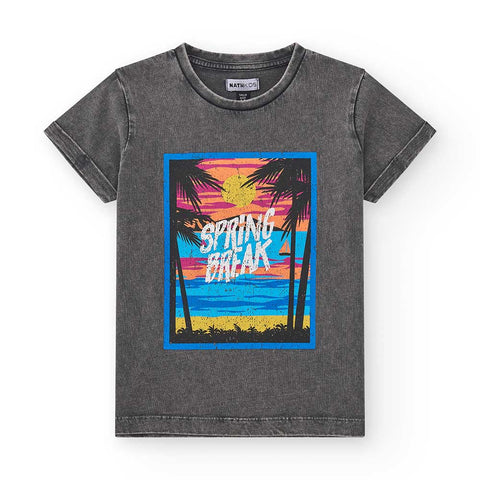 CAMISETA NAVEGAR SURF AND FUN - NATH KIDS - Colore: Grigio - Stagione: Primavera-Estate