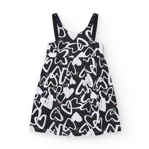 DRESS CHARLOTTE THE SUMMER DIARY - NATH KIDS - Sesso: Bambina - Colore: Nero - Stagione: Primavera-Estate