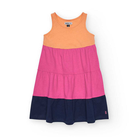 DRESS FRILL HONOLULU - NATH KIDS - Sesso: Bambina - Colore: Arancione - Stagione: Primavera-Estate