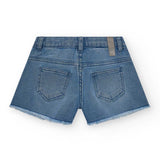 DENIM SHORT JAZ STRAWBERRY SORBET - NATH KIDS - Sesso: Bambina - Colore: Blu - Stagione: Primavera-Estate