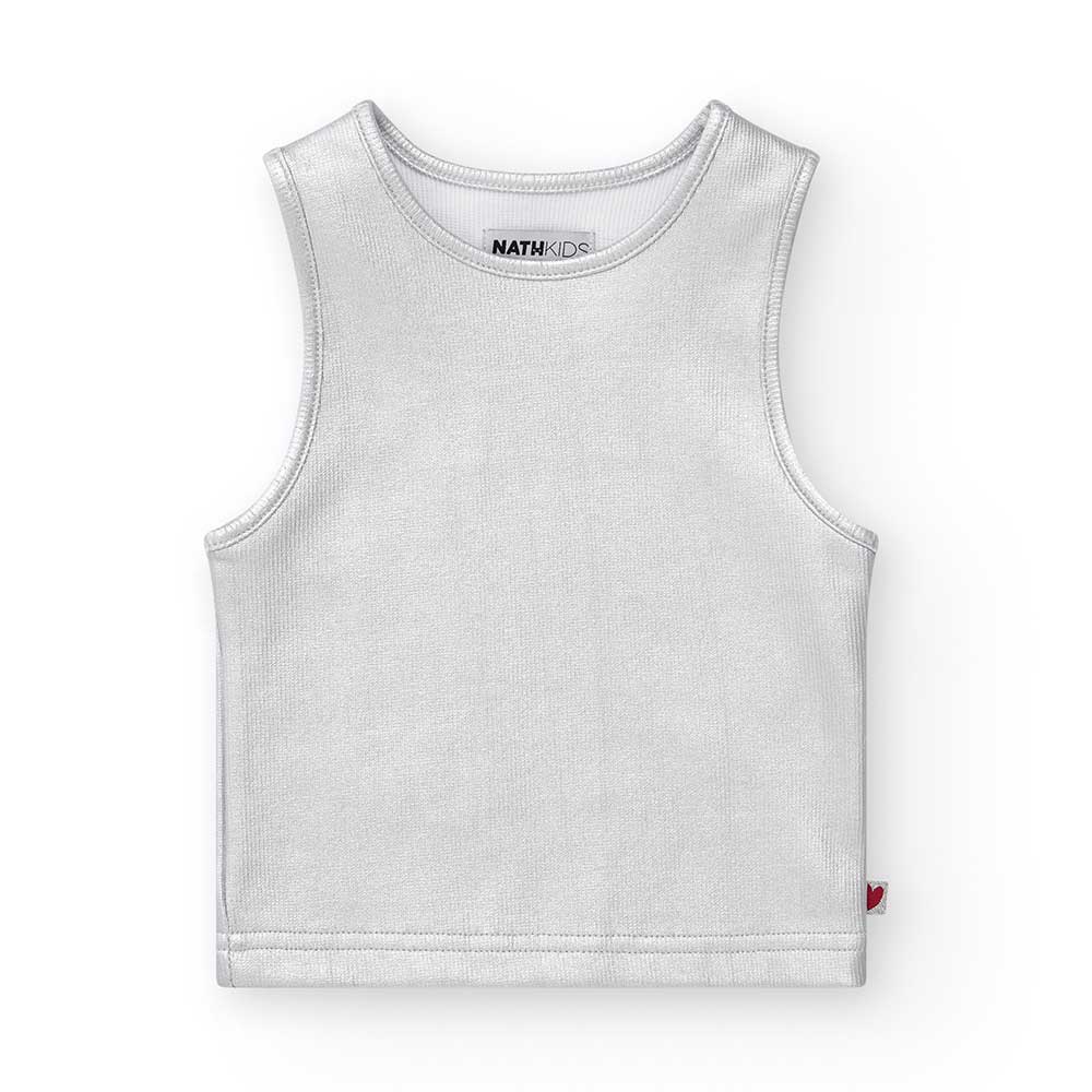 Nath Kids Girl's Clothing Line tank top, cropped with lurex effect.
Composition: COTTON 97.0%, EL...
