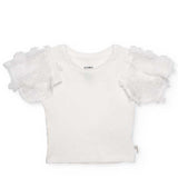 KNITTED T-SHIRT BALTAS WHITEEVENT - NATH KIDS - Sesso: Bambina - Colore: Bianco - Stagione: Primavera-Estate