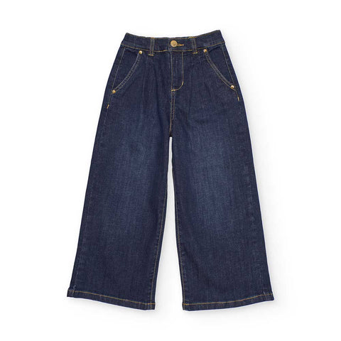 DENIM TROUSER BELINDA SECRETGARDEN - NATH KIDS - Sesso: Bambina - Colore: Blu - Stagione: Primavera-Estate