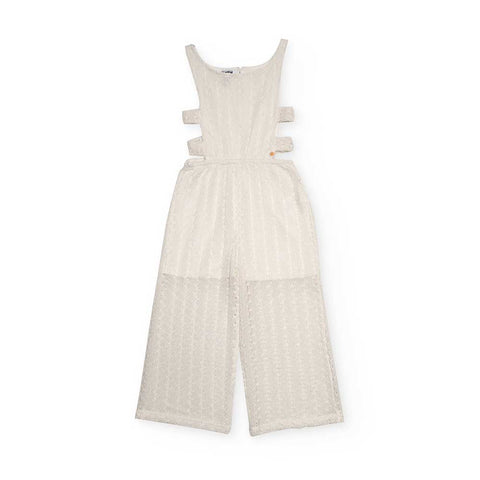 WOVEN JUMPSUIT CARAMBOLA FRUITMARKET - NATH KIDS - Sesso: Bambina - Colore: Beige - Stagione: Primavera-Estate