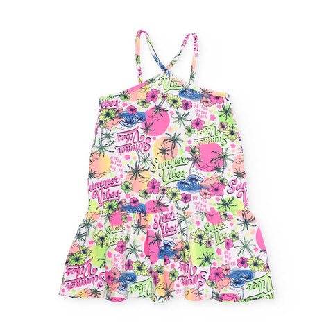 DRESS NOELANI EASYBREEZY - NATH KIDS - Sesso: Bambina - Colore: Verde - Stagione: Primavera-Estate