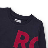 SWEATSHIRT KURT RECORD STORE - NATH KIDS - Colore: Blu - Stagione: Autunno-Inverno