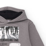 HOODIE MANHATTAN NEW YORK SKATERS - NATH KIDS - Colore: Grigio - Stagione: Autunno-Inverno