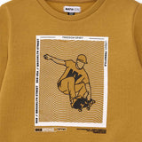 SWEATSHIRT CHELSEA NEW YORK SKATERS - NATH KIDS - Colore: Giallo - Stagione: Autunno-Inverno
