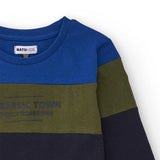 LONG SLEEVE T-SHIRT ROARSOME JURASSIC TOWN - NATH KIDS - Colore: Blu - Stagione: Autunno-Inverno