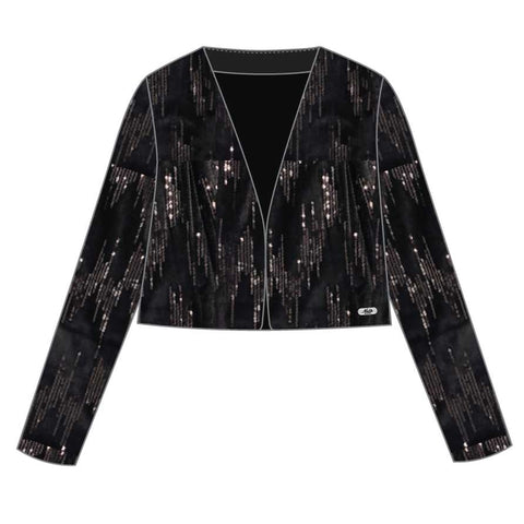 VELVET JACKET BOLERO BLACK SWAN