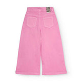 Wide Leg Twill Pants Tulip Floral Opulence