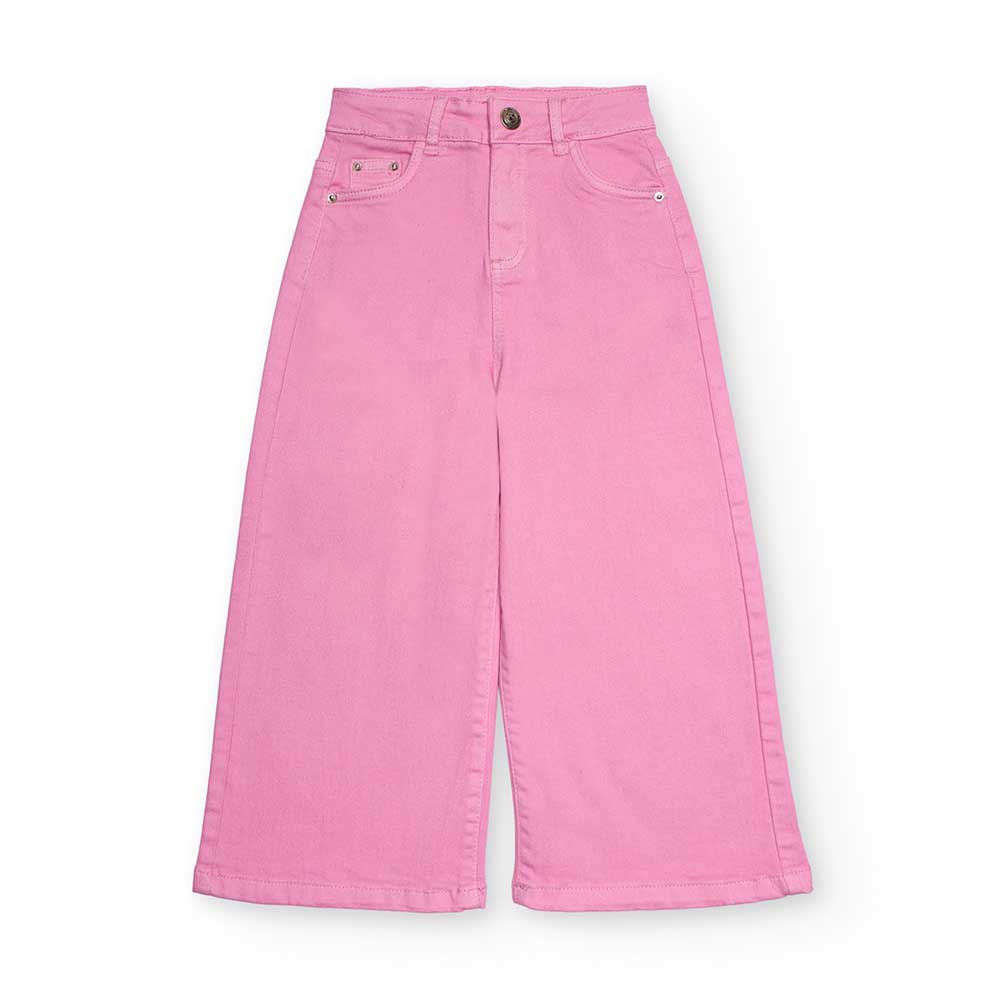 Pantalone largo della Linea Abbigliamento Bambina Nath Kids, con modello ampio e misura regolabil...