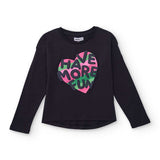 LONG SLEEVE T-SHIRT MORE FUN DAY - NATH KIDS - Sesso: Bambina - Colore: Blu - Stagione: Autunno-Inverno