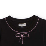 LONG SLEEVE T-SHIRT MAYA BLACK SWAN - NATH KIDS - Sesso: Bambina - Colore: Nero - Stagione: Autunno-Inverno