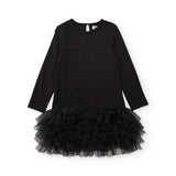 ABITO MAGLIA CON VOLANT