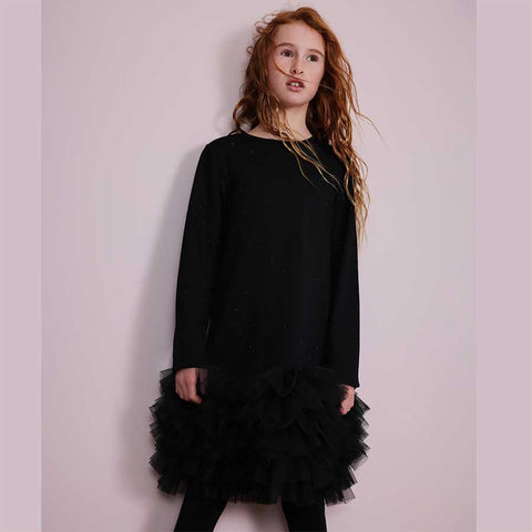 ABITO MAGLIA CON VOLANT