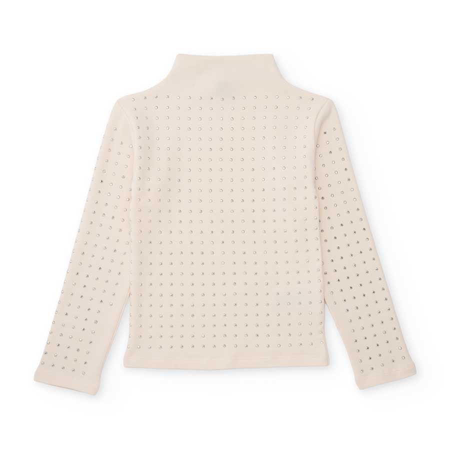 Questa maglia a maniche lunghe è perfetta per mantenere la tua bambina elegante e comoda durante ...
