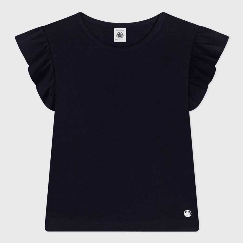 
Ribbed T-shirt from the Petit Bateau Girls' Clothing Line; straight, neither too loose nor too t...