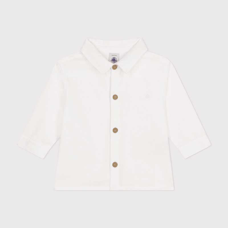 
Shirt from the Petit Bateau children's clothing line; Button opening on the front for an easy fi...