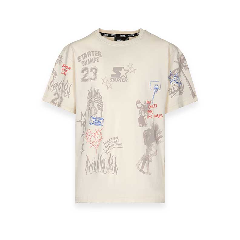 
Starter Children's Clothing Line T-shirt, with an all-over pattern in soft colors.

 
Compositio...