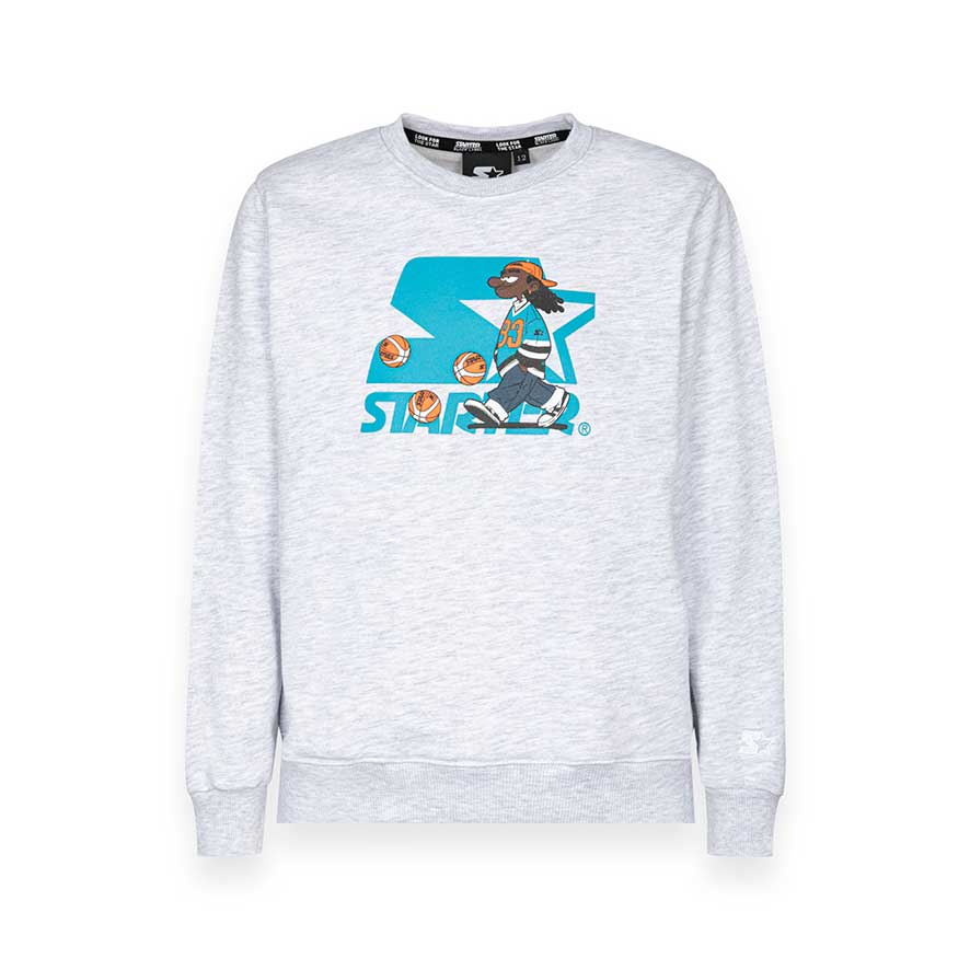
Crewneck sweatshirt from the Starter Children's Clothing Line. Brushed with a colorful print on ...