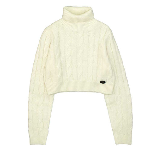 MAGLIA A TRECCE COLLO ALTO