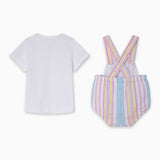 SALOPETTE POPELIN E T-SHIRT - Tuc Tuc - Sesso: Bambina - Colore: uni - Stagione: Primavera-Estate