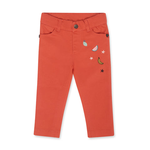 PANTALONI TWILL DI COTONE - Tuc Tuc - Sesso: Bambina - Colore: uni - Stagione: Primavera-Estate