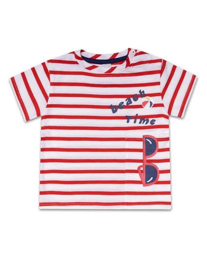 T-shirt from the Tuc Tuc Children's Clothing Line, with buttons on the shoulder and striped patte...