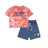 Set t-shirt e bermuda per bambino in colori vivaci