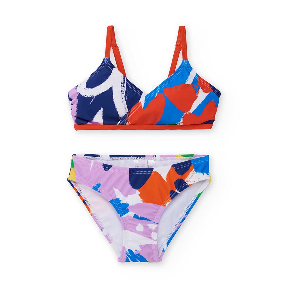 Bikini from the Tuc Tuc Girls' Clothing Line, featuring a crossed design with adjustable straps.
...
