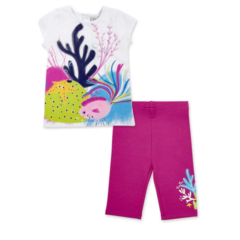 T SHIRT E LEGGINGS CAPRI JERSEY - TUC TUC - Sesso: Bambina - Colore: uni - Stagione: Primavera-Estate