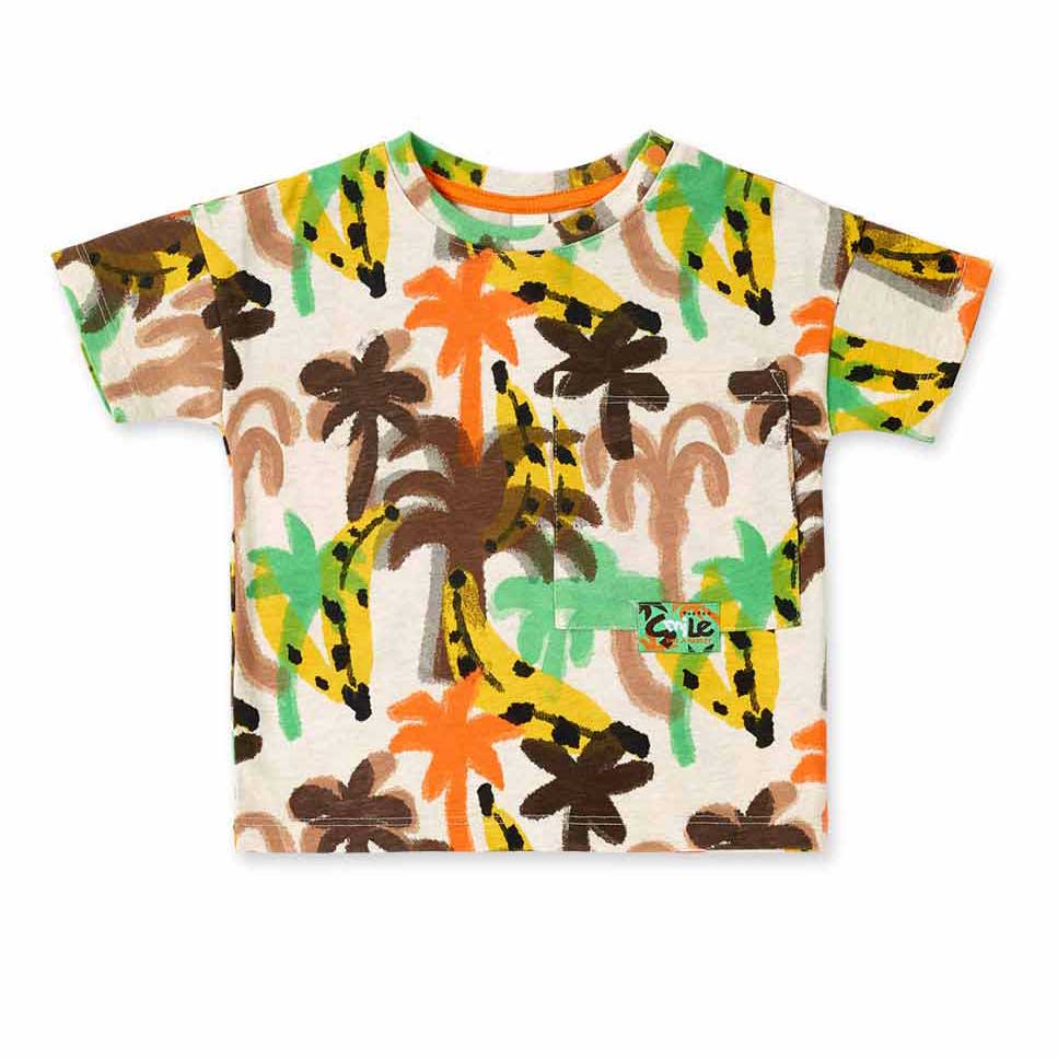 T-shirt from the tuc tuc Children's Clothing Line, with a front pocket, snap buttons on one shoul...
