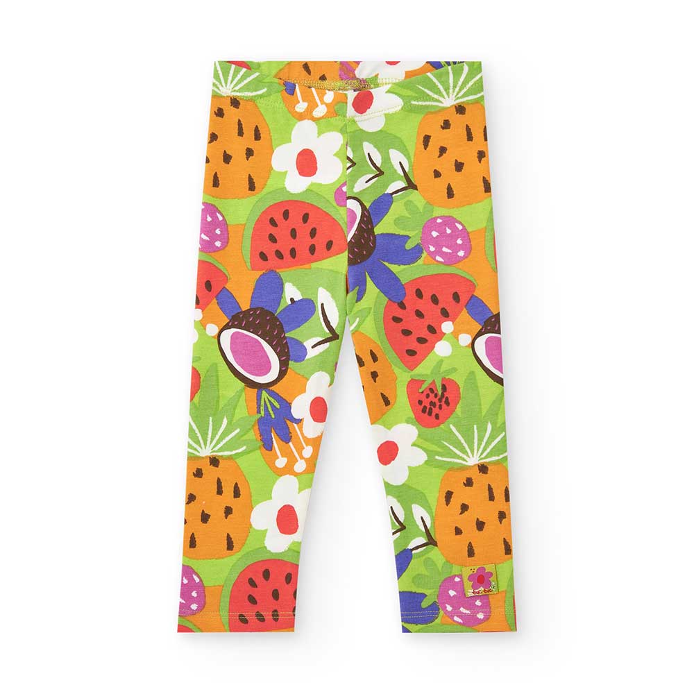 Tuc Tuc Girl's Clothing Line Leggings with multicolor tropical pattern.
Composition: Cotton 95%, ...