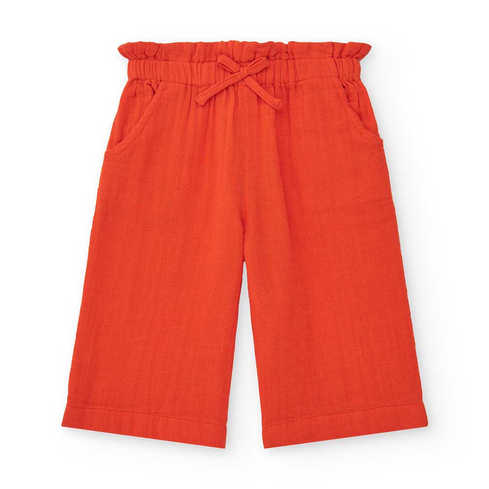 Wide pants from the Tuc Tuc Girls' Clothing Line, with elastic and drawstring at the waist.
Compo...