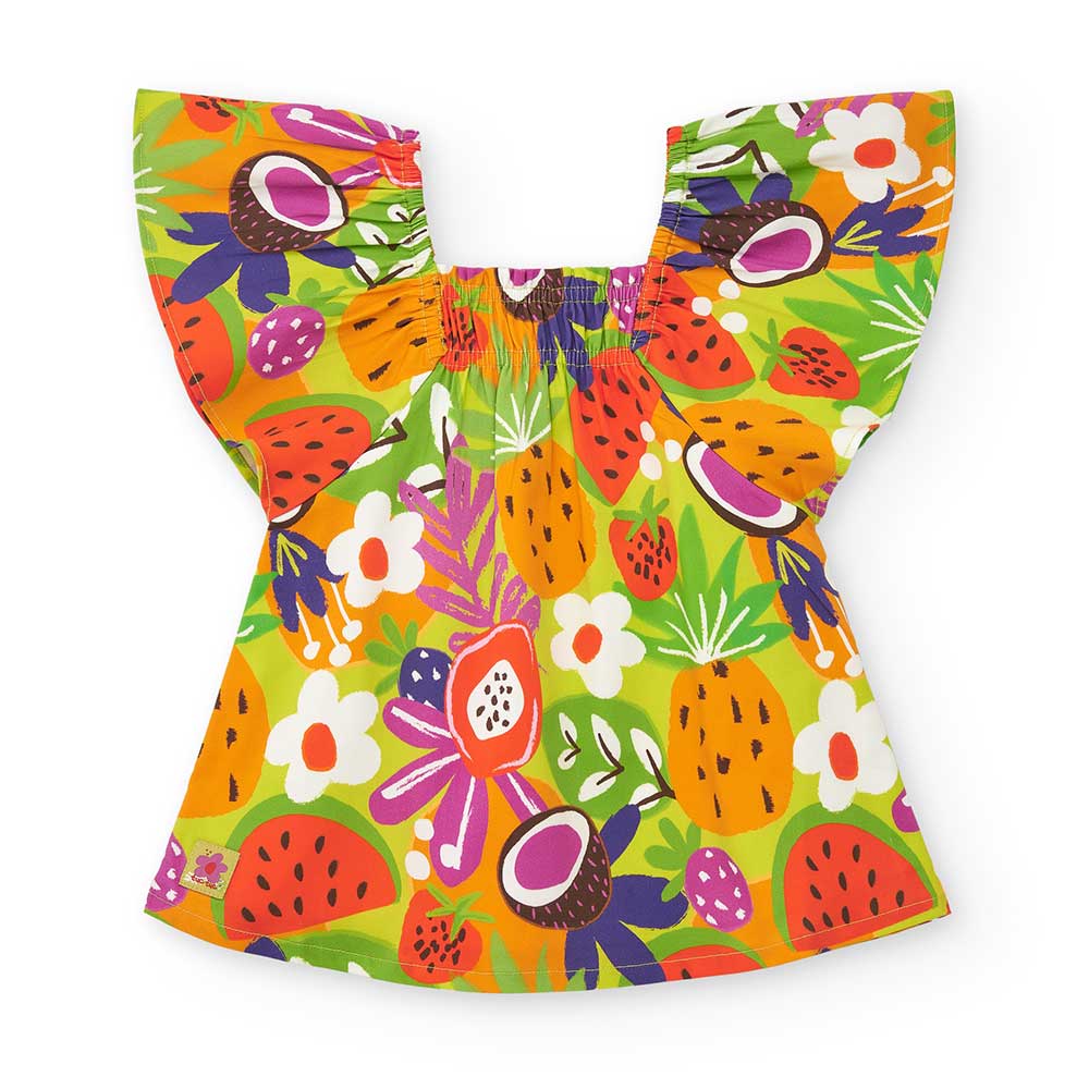 Little dress from the Tuc Tuc Girls' Clothing Line, with an elastic band on the front and an all-...