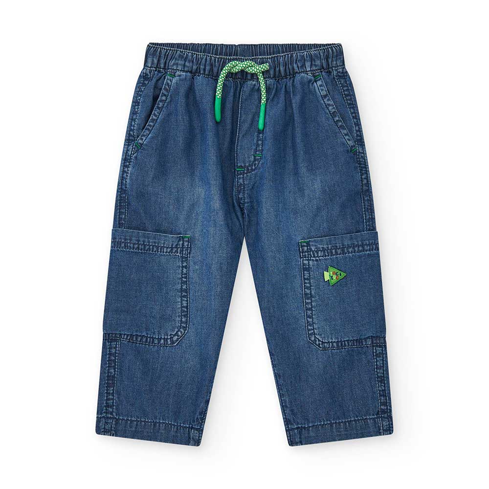 Jeans pants from the Tuc Tuc Children's Clothing Line, with side pockets and a drawstring waist.
...