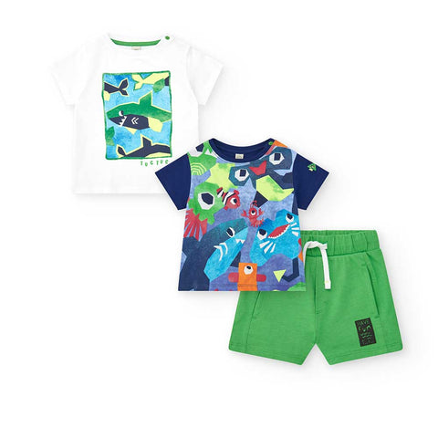 T-SHIRT E BERMUDA JERSEY - Tuc Tuc - Colore: Blu - Stagione: Primavera-Estate