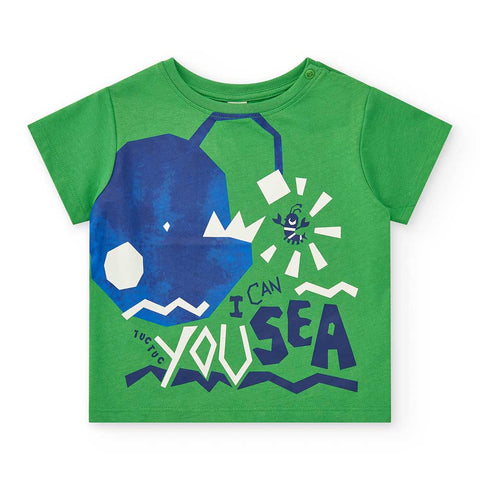 T-SHIRT JERSEY (NICE PRICE) - TUC TUC - Colore: Verde - Stagione: Primavera-Estate