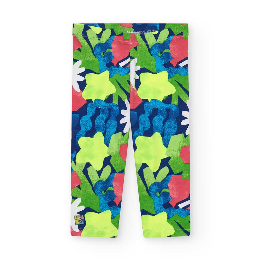 Long leggings from the Tuc Tuc Girls' Clothing Line, with an all-over fluorescent color pattern. ...