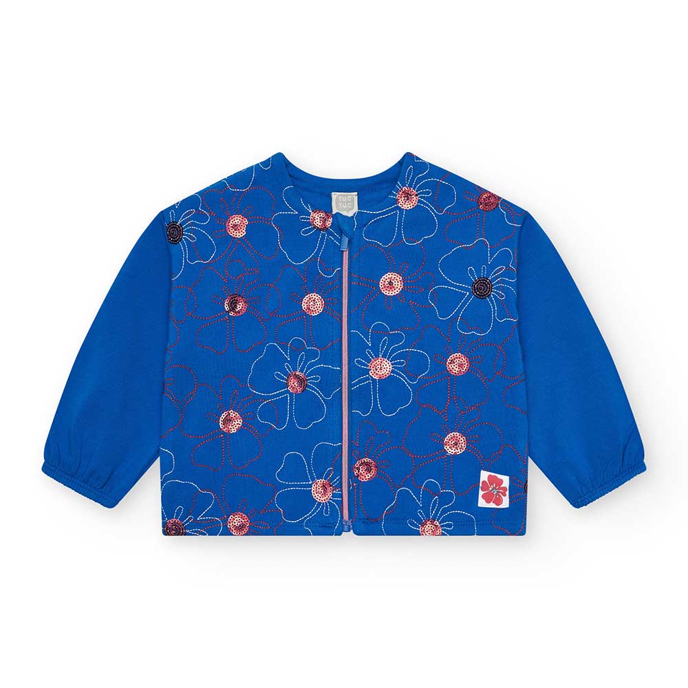 Fleece jacket from the Tuc Tuc Girls' Clothing Line, short without a hood with embroidery on the ...