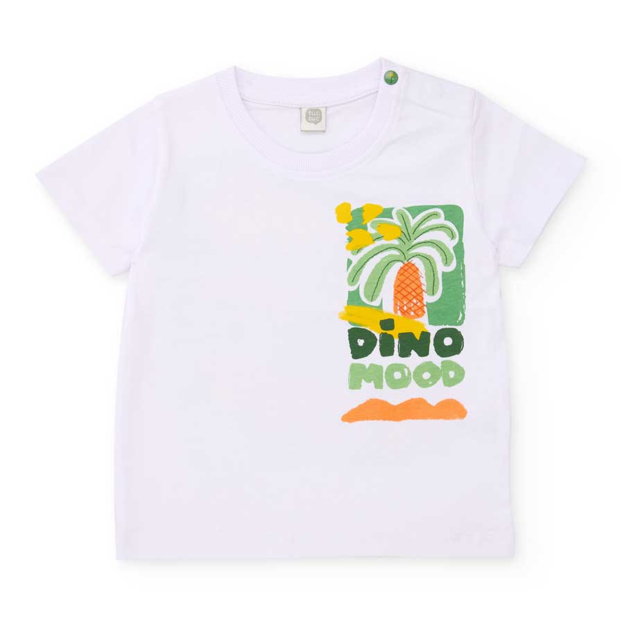 T-shirt from the Children's Clothing Line tuc Tuc, with a colorful print on the back and a small ...